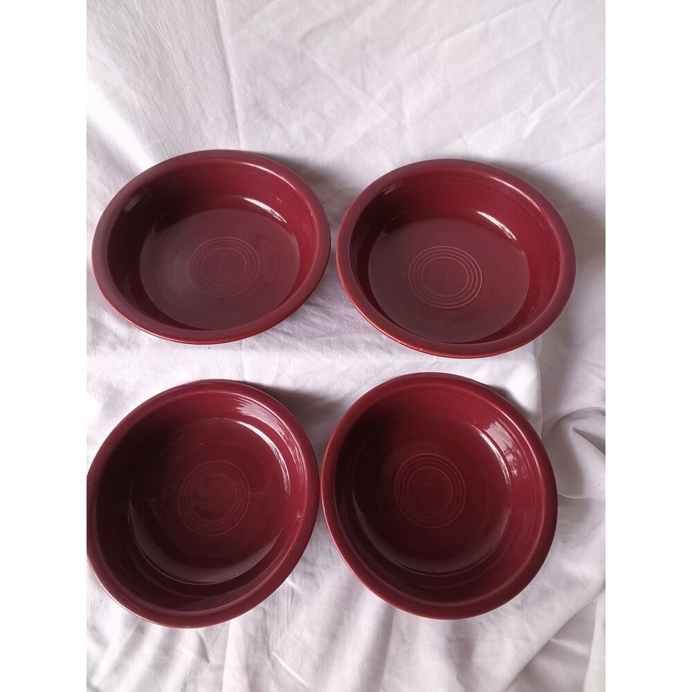 Vintage Fiestaware Cinnabar Soup/Salad/Cereal Bowls